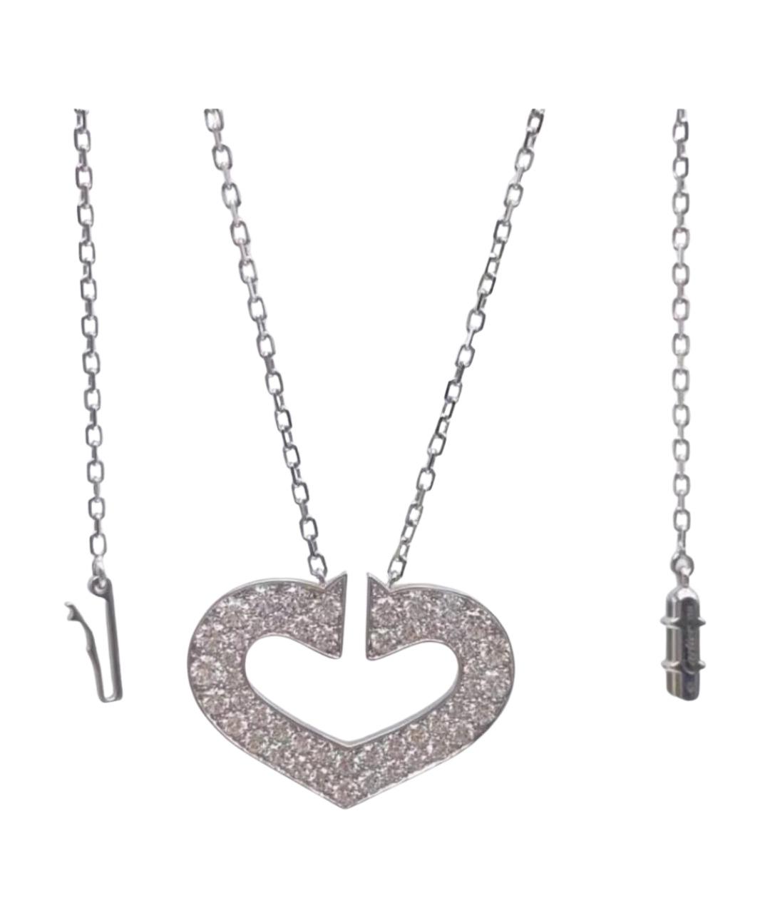 CARTIER Серебряное колье из белого золота, фото 1