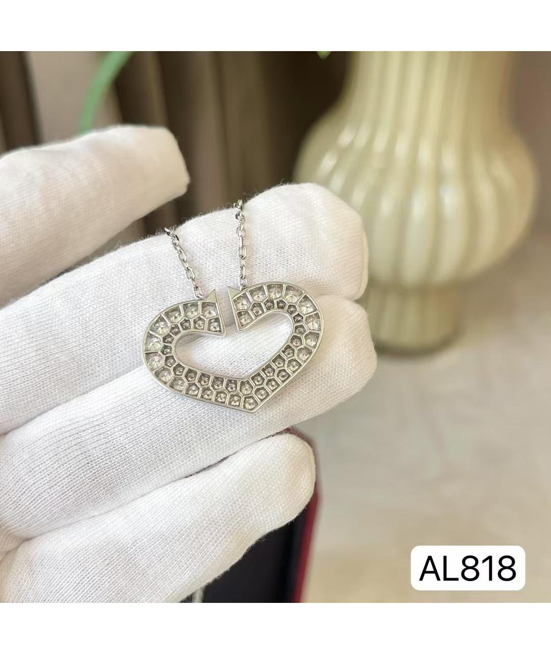 CARTIER Серебряное колье из белого золота, фото 6