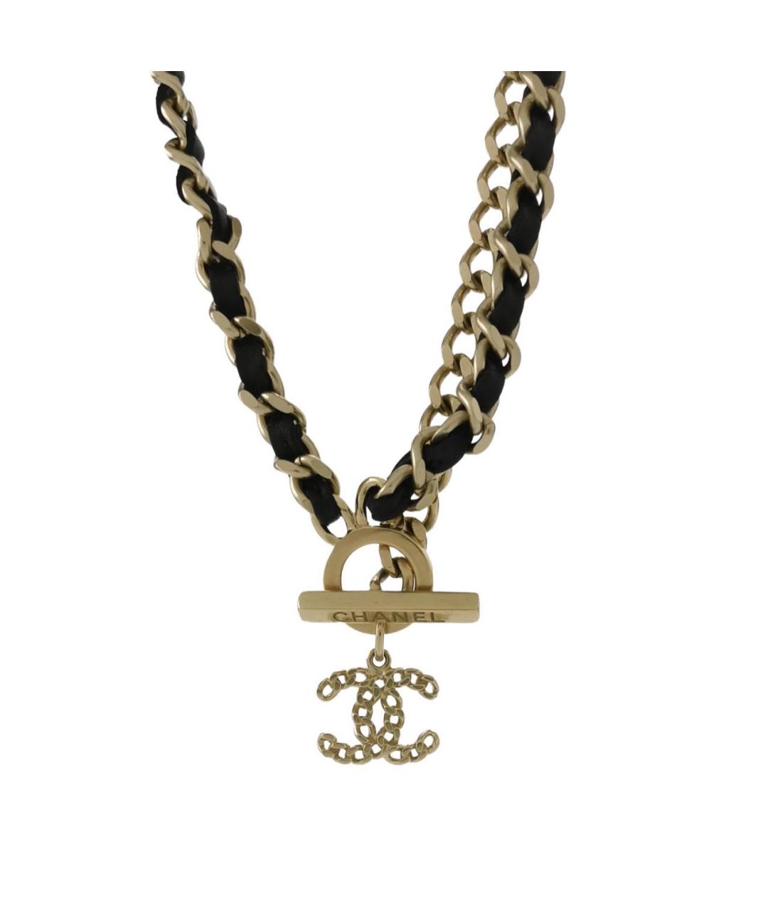 CHANEL Золотое металлическое колье, фото 1