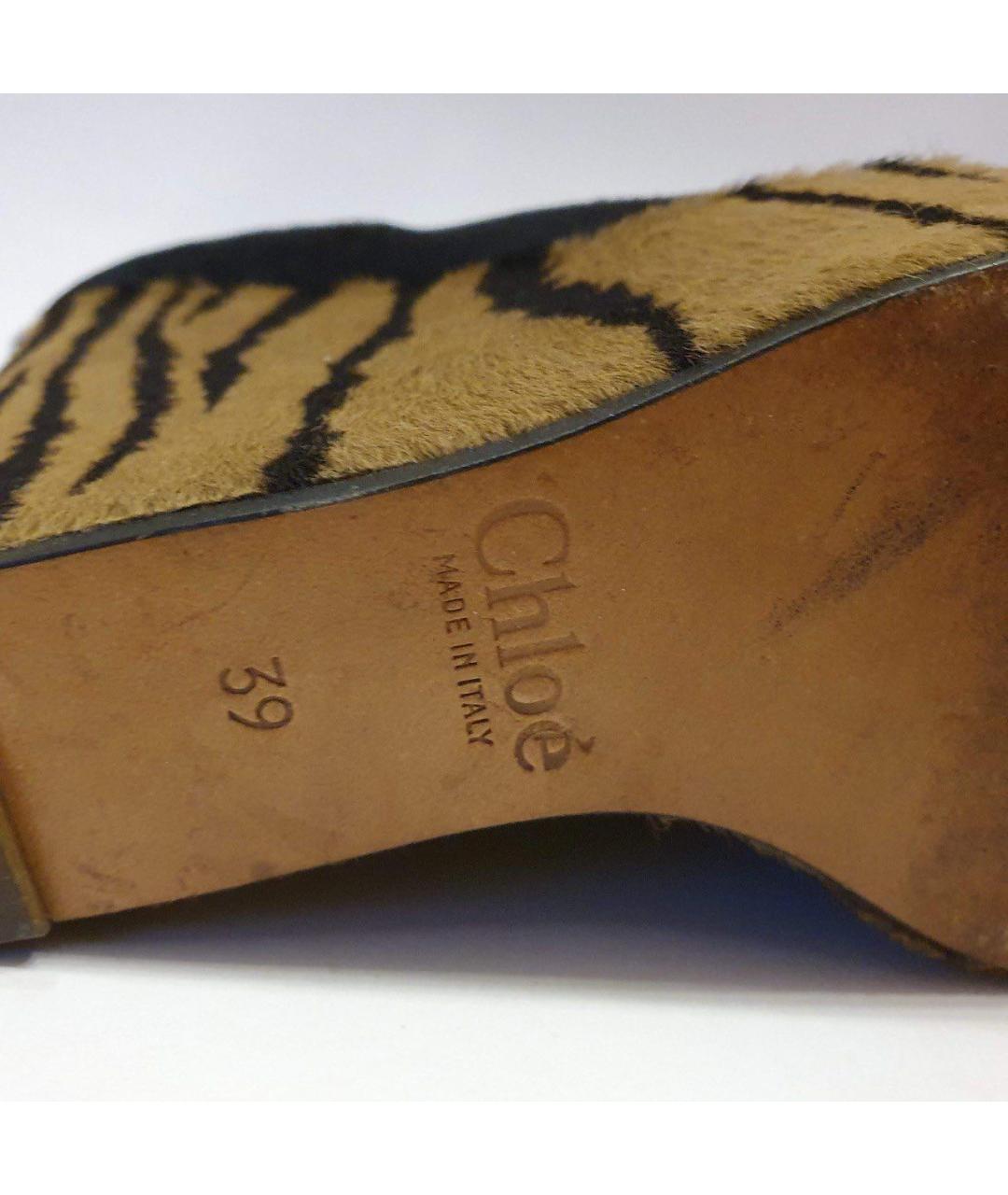 CHLOE Коричневые босоножки, фото 4