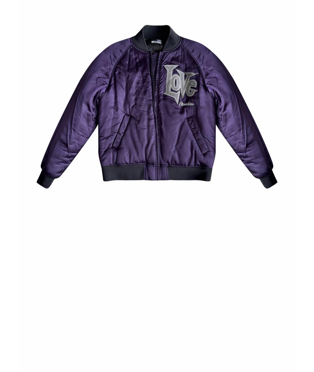 LOVE MOSCHINO Фиолетовая полиэстеровая куртка, фото 1