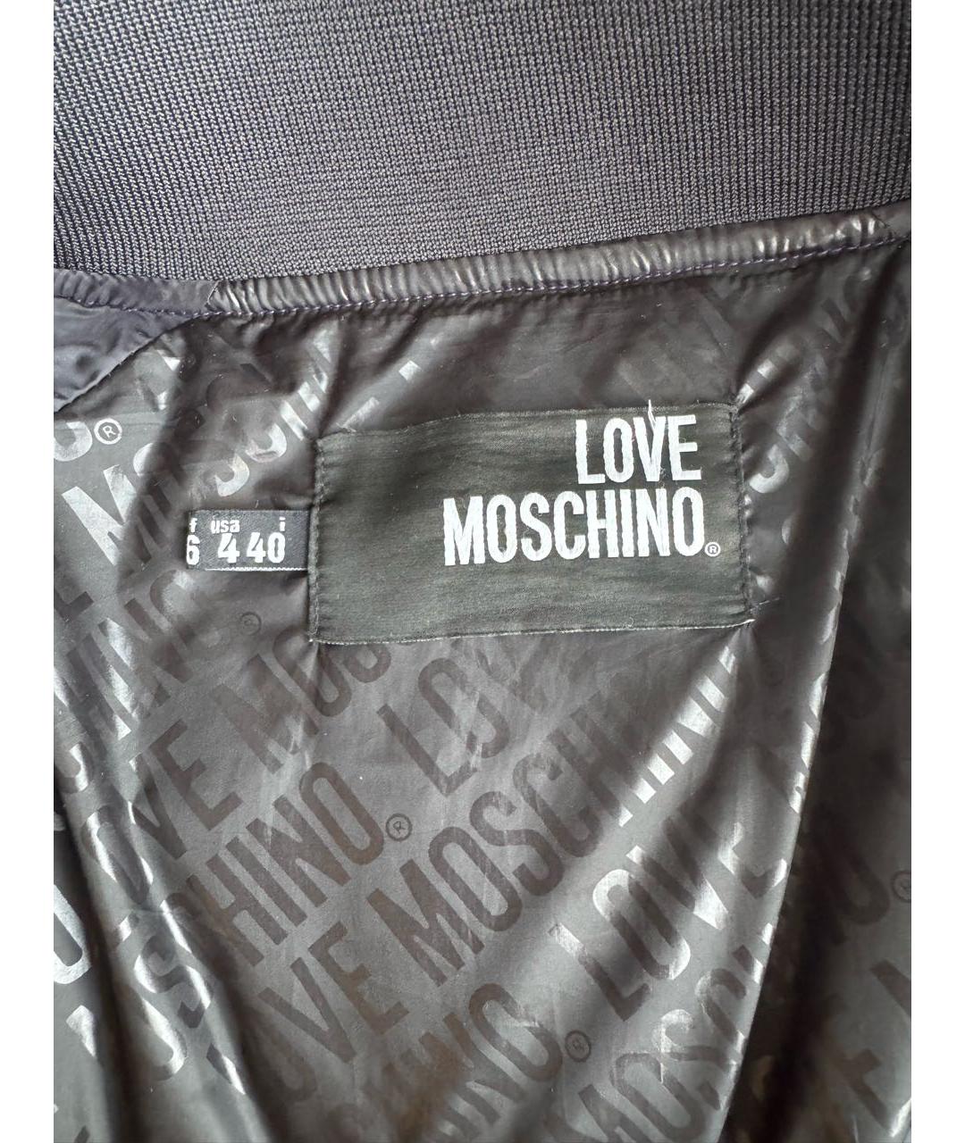 LOVE MOSCHINO Фиолетовая полиэстеровая куртка, фото 3