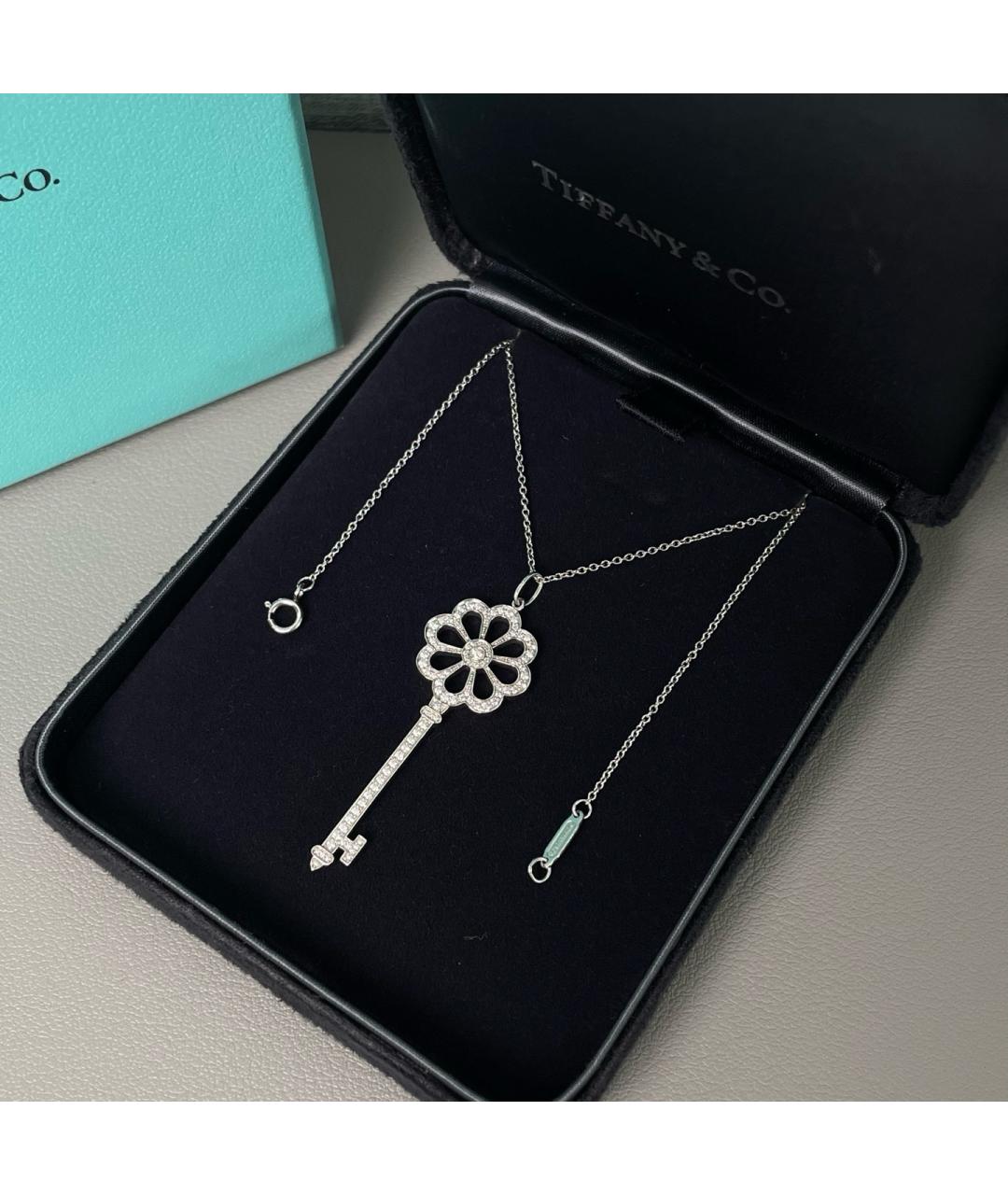 TIFFANY&CO Серебряная подвеска из белого золота, фото 3