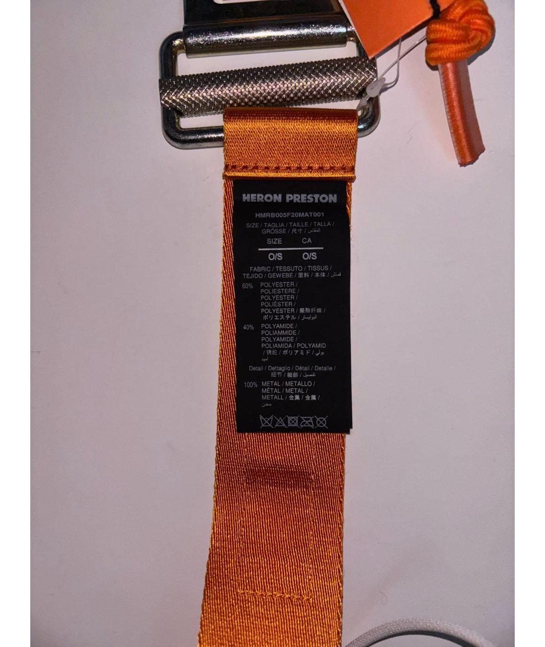HERON PRESTON Оранжевый ремень, фото 5