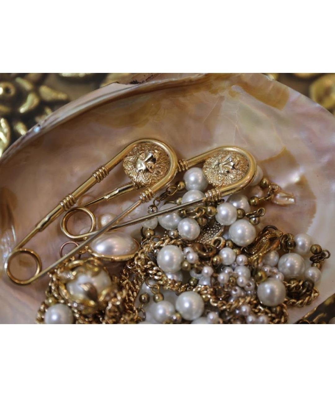 VERSACE Золотая позолоченная булавка / брошь, фото 9