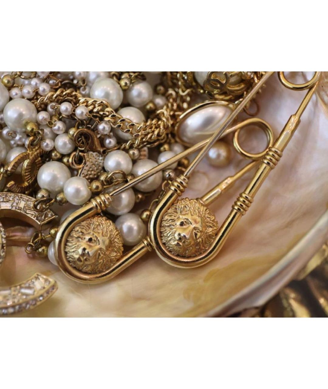 VERSACE Золотая позолоченная булавка / брошь, фото 4