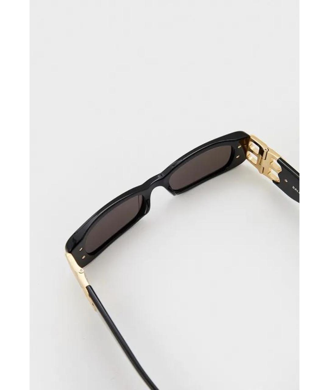 BALENCIAGA Черные пластиковые солнцезащитные очки, фото 4
