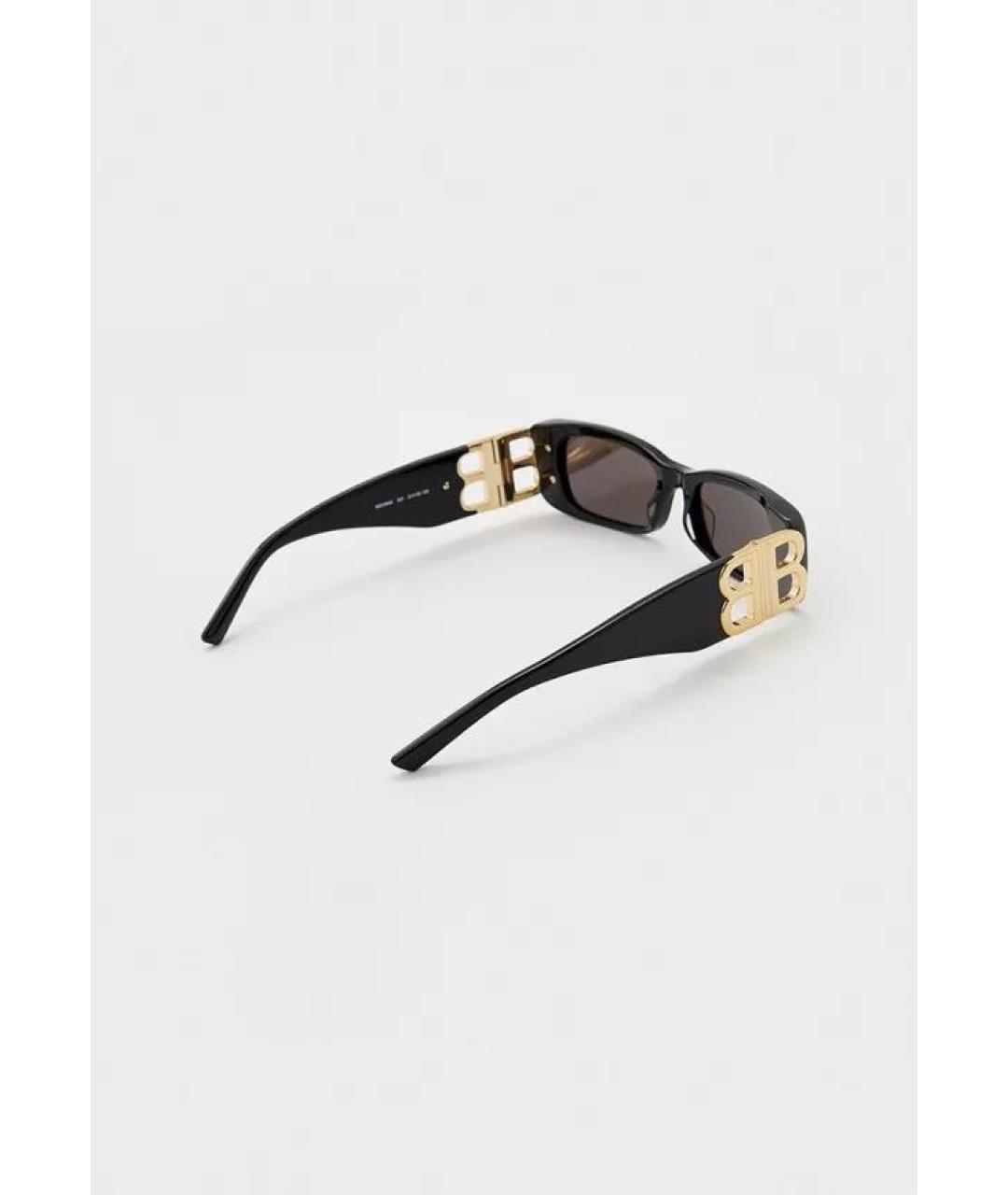 BALENCIAGA Черные пластиковые солнцезащитные очки, фото 2