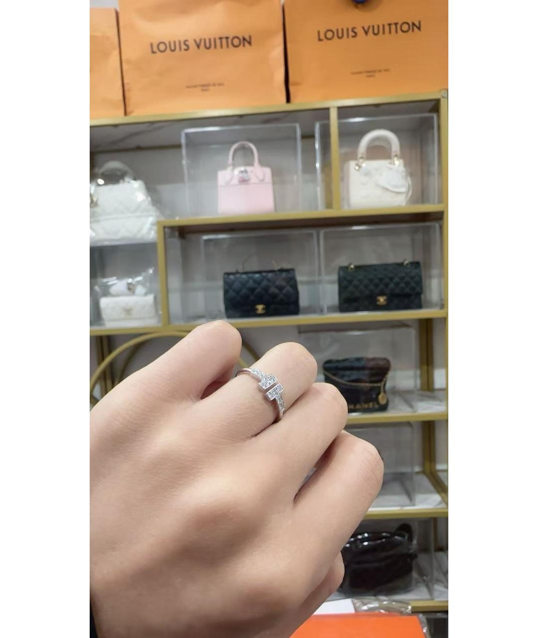 TIFFANY&CO Серебряное кольцо из белого золота, фото 2