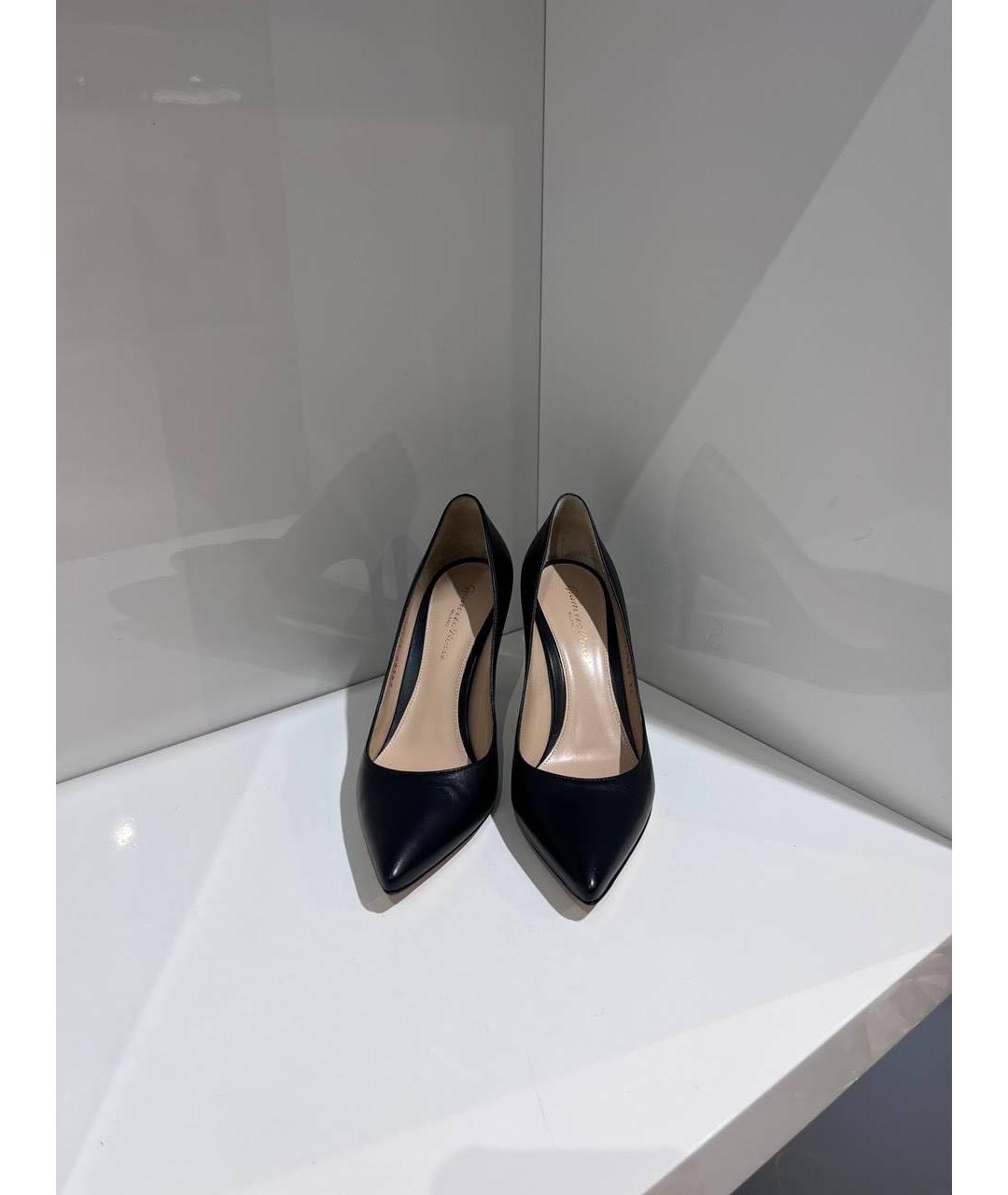 GIANVITO ROSSI Черные кожаные туфли, фото 3