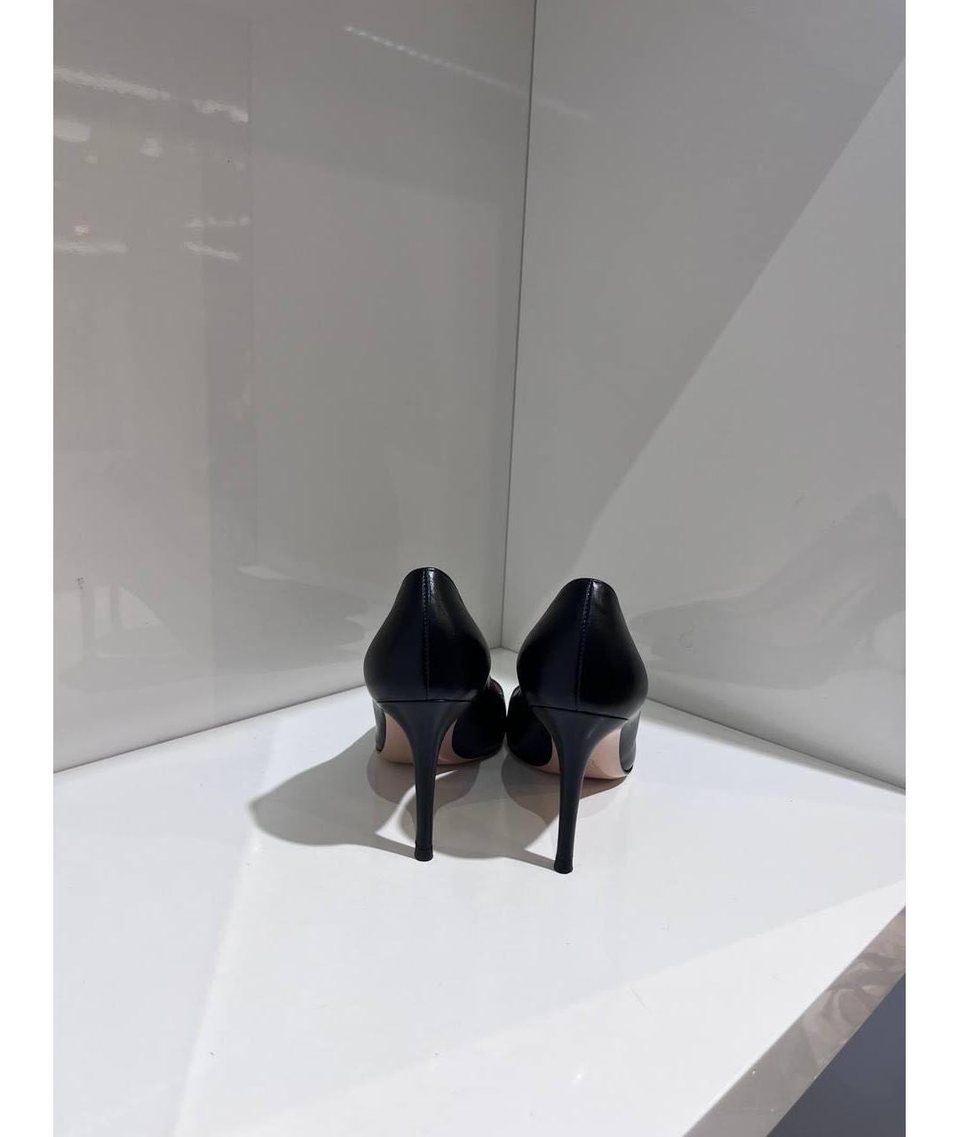 GIANVITO ROSSI Черные кожаные туфли, фото 4