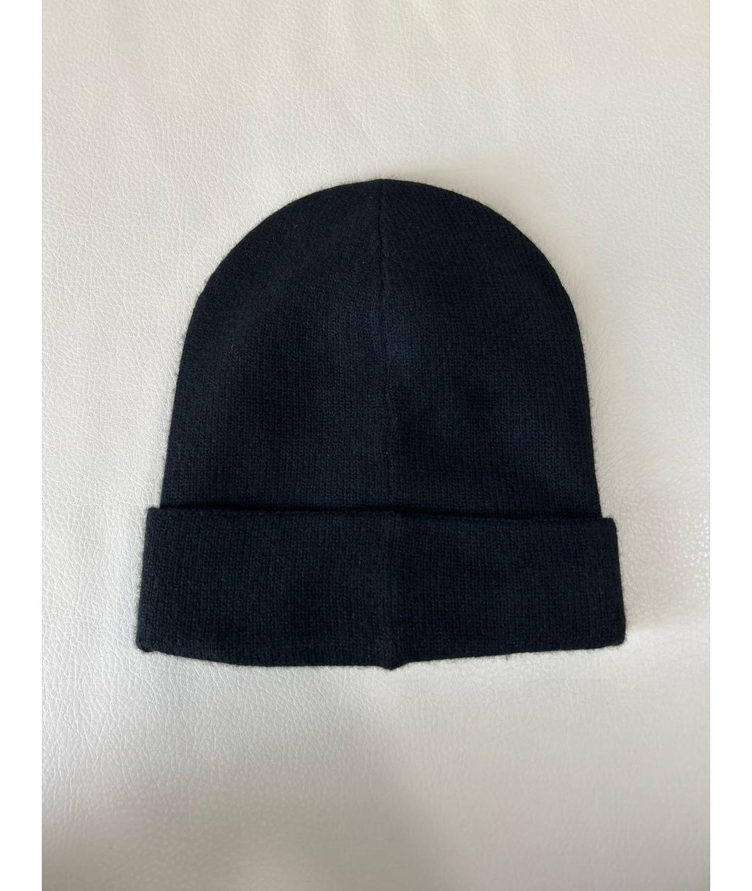 ALEXANDER MCQUEEN Черная кашемировая шапка, фото 2