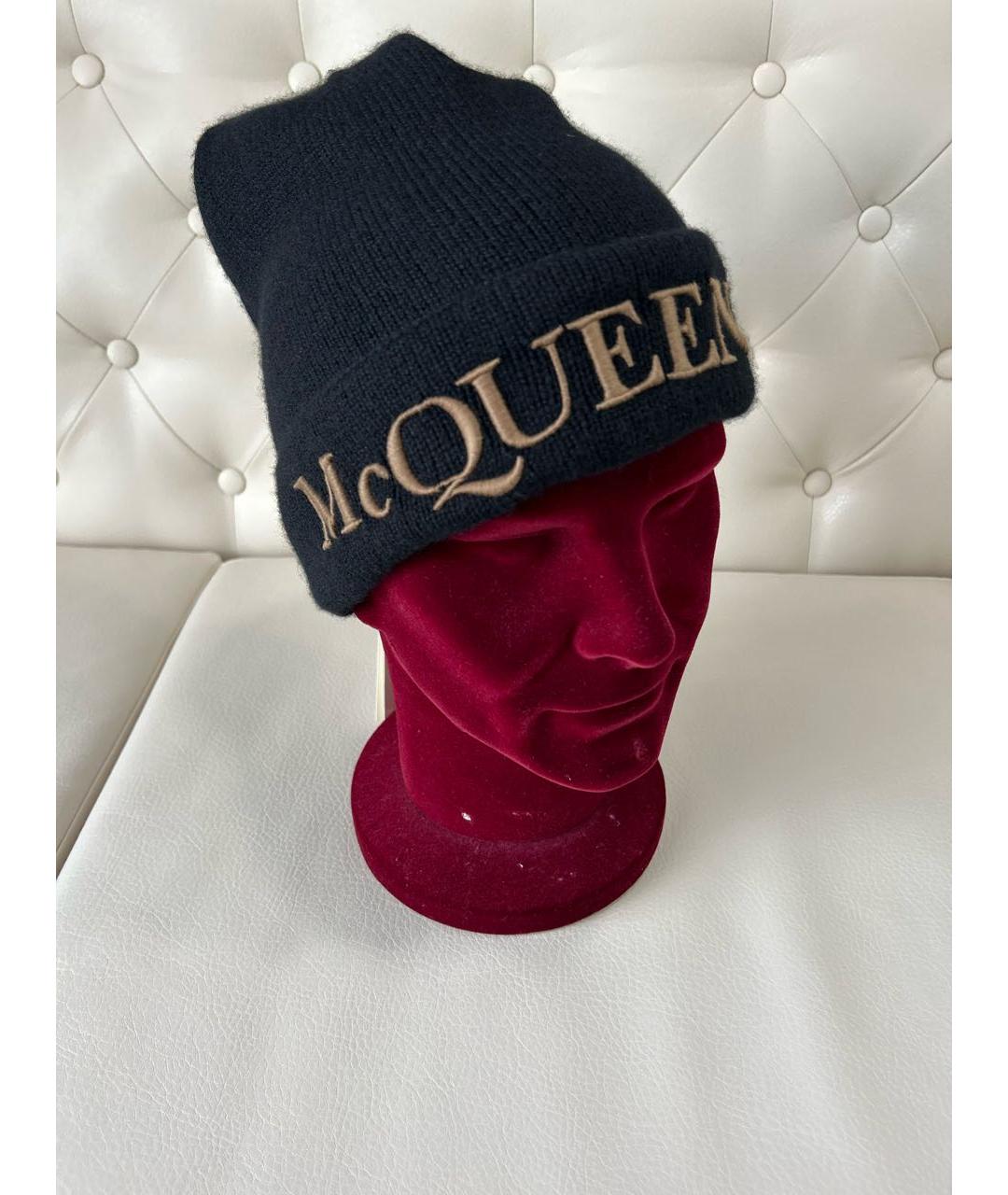 ALEXANDER MCQUEEN Черная кашемировая шапка, фото 8