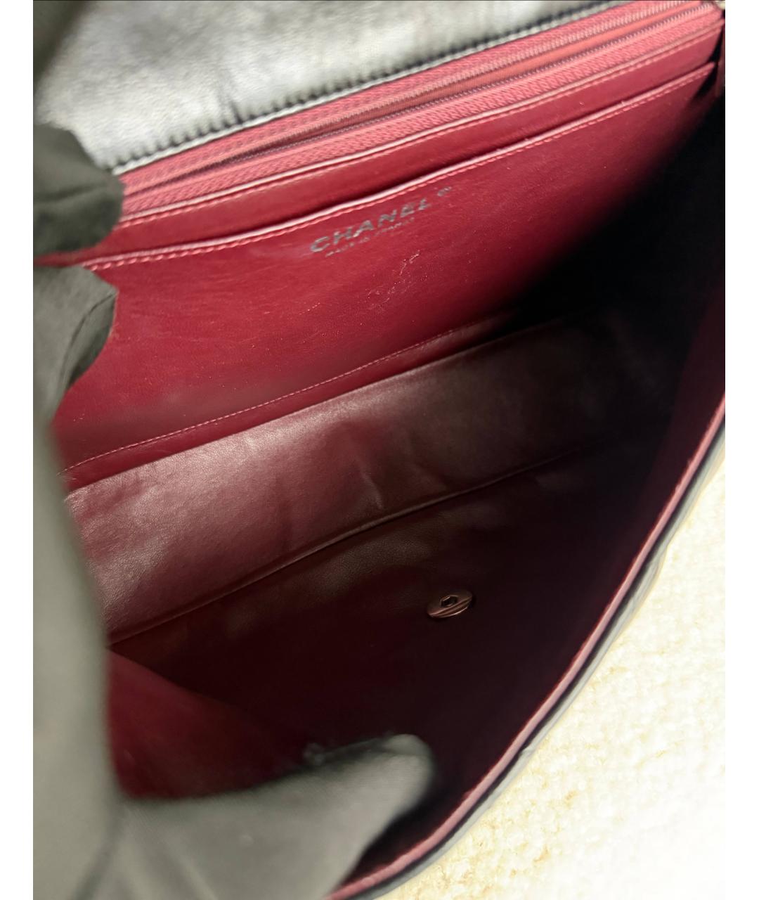 CHANEL Черная кожаная сумка через плечо, фото 9