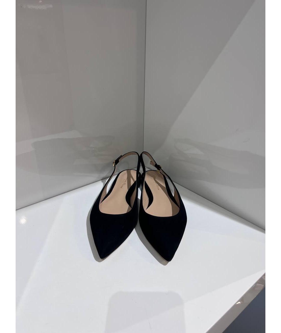 GIANVITO ROSSI Черные замшевые босоножки, фото 2