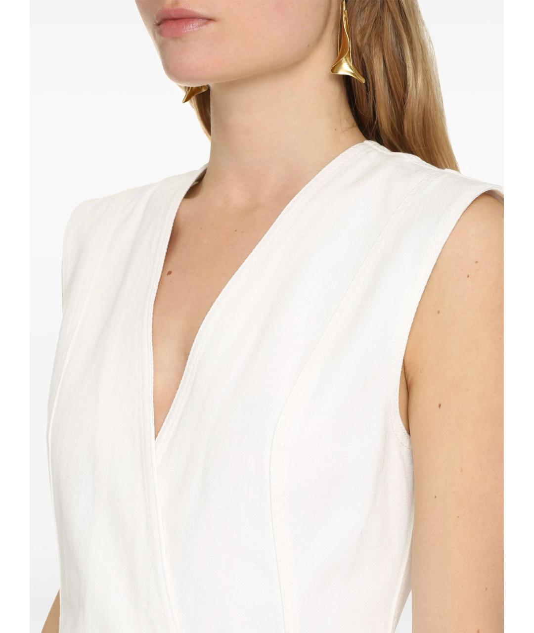 GIVENCHY Белое хлопковое повседневное платье, фото 4