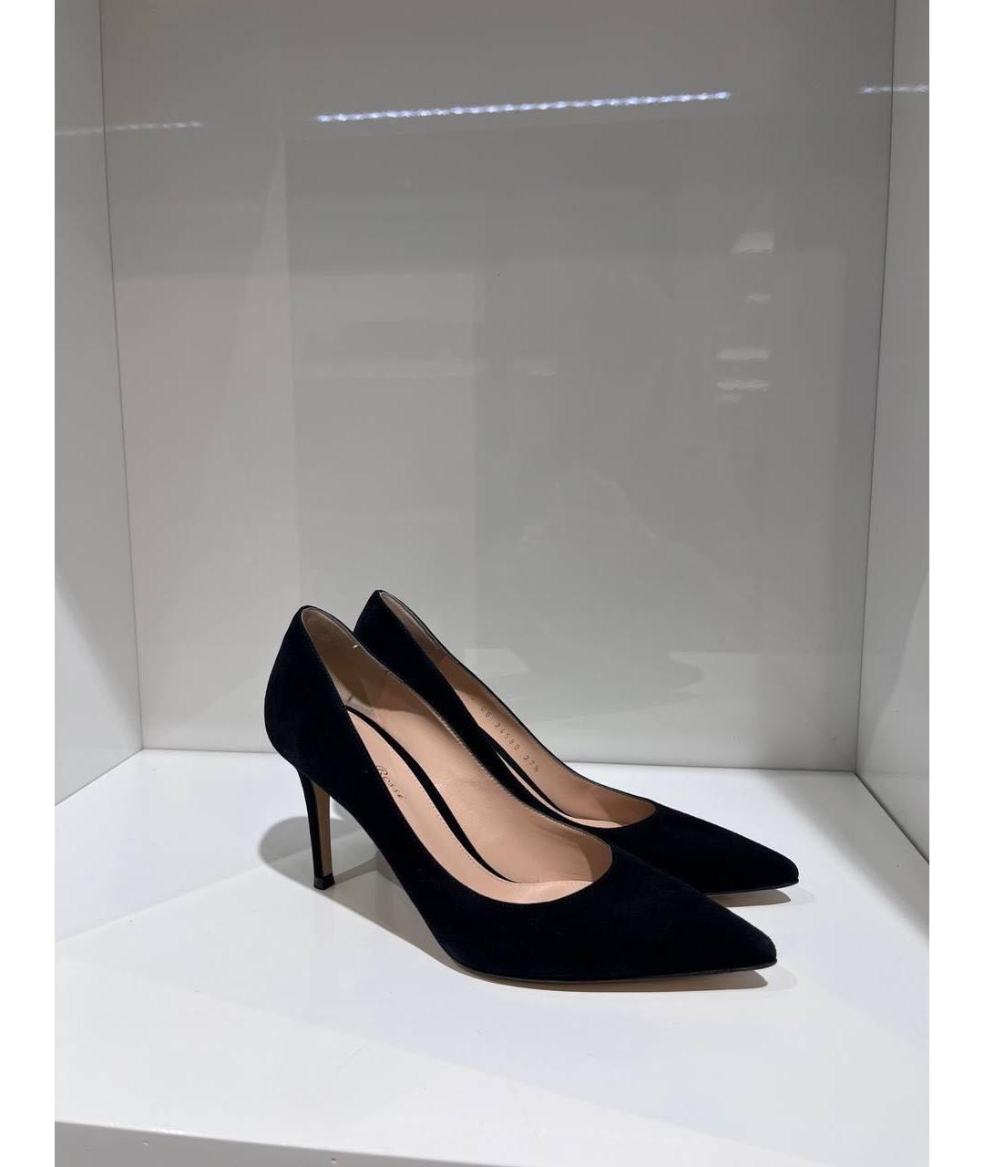 GIANVITO ROSSI Черные замшевые туфли, фото 2