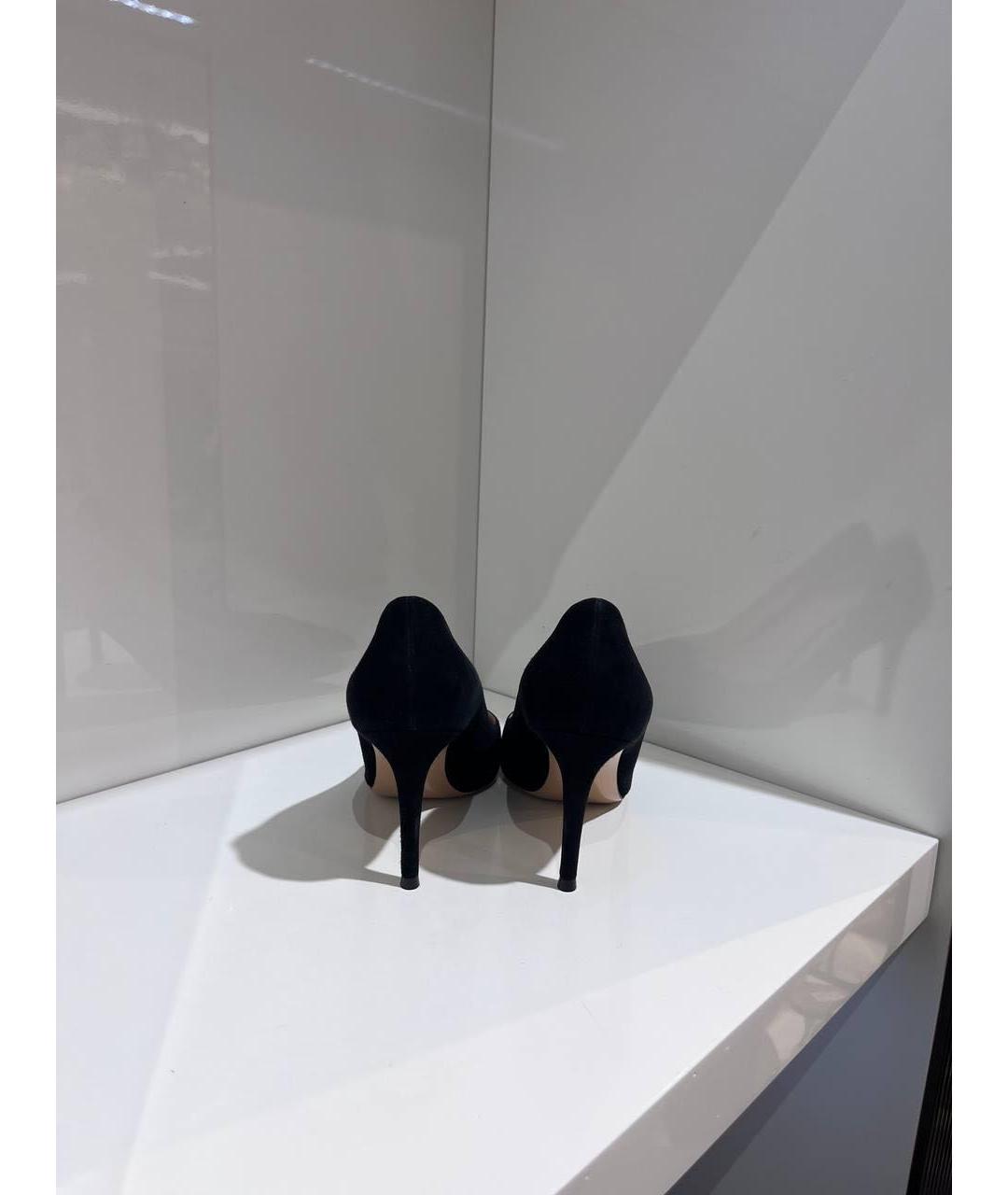 GIANVITO ROSSI Черные замшевые туфли, фото 4