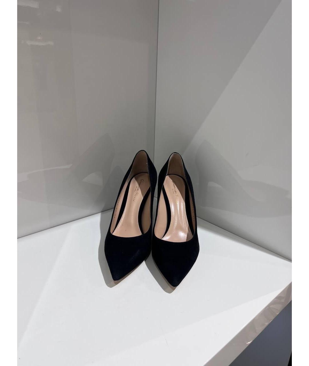 GIANVITO ROSSI Черные замшевые туфли, фото 3