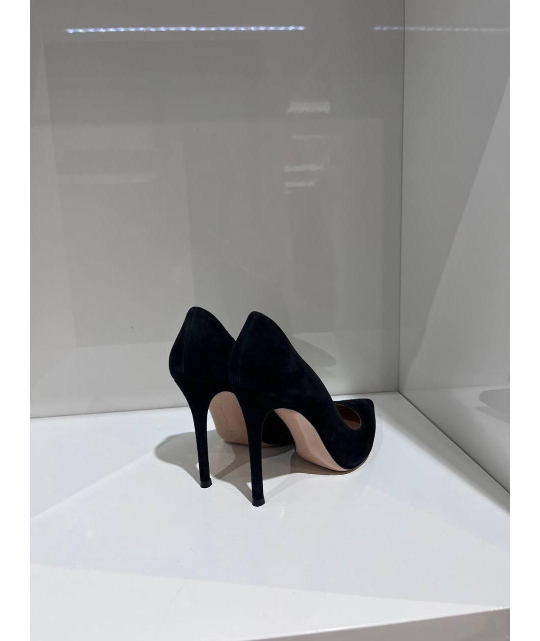 GIANVITO ROSSI Черные замшевые туфли, фото 3