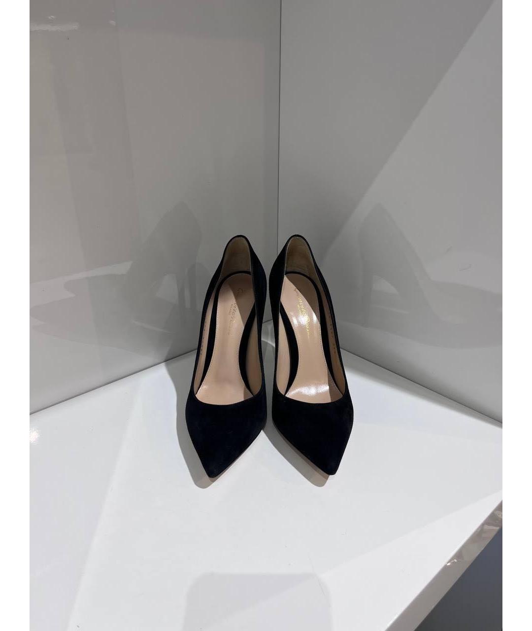 GIANVITO ROSSI Черные замшевые туфли, фото 2