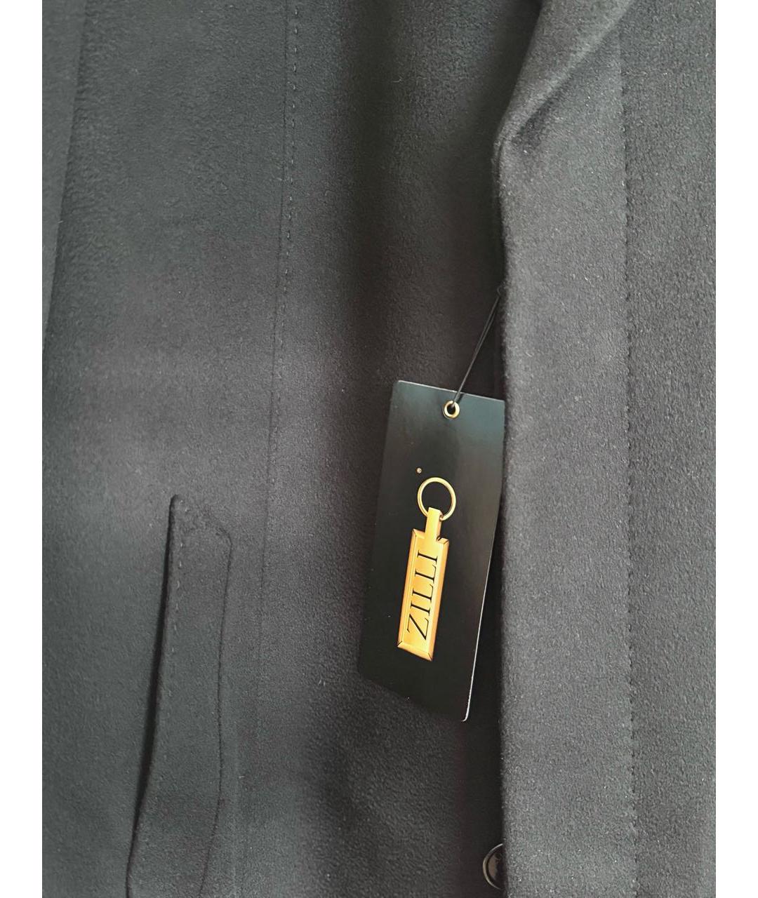 ZILLI Черное кашемировое пальто, фото 4