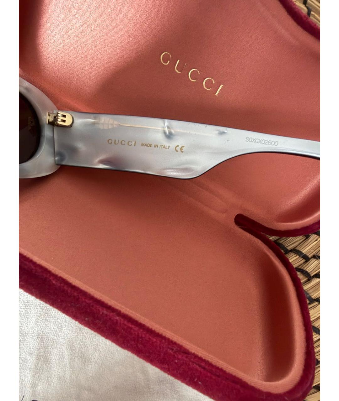 GUCCI Черные пластиковые солнцезащитные очки, фото 6