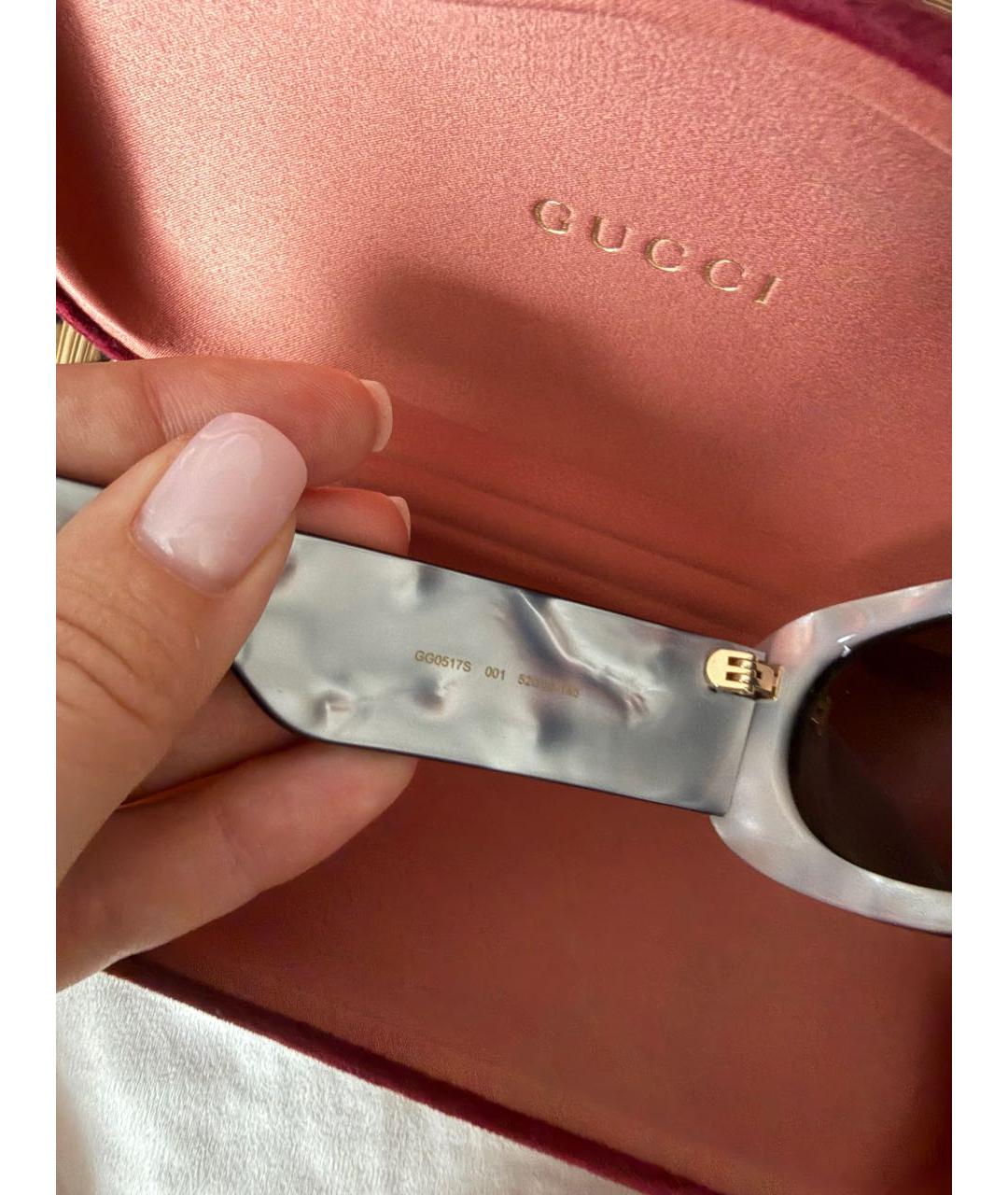 GUCCI Черные пластиковые солнцезащитные очки, фото 5