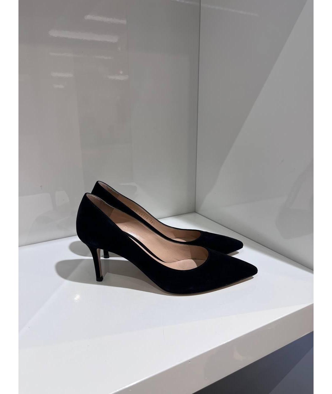 GIANVITO ROSSI Черные замшевые туфли, фото 2