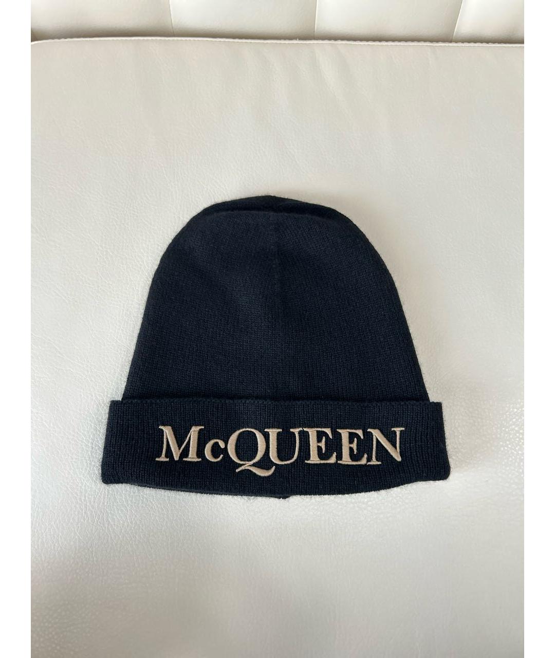 ALEXANDER MCQUEEN Черная кашемировая шапка, фото 9