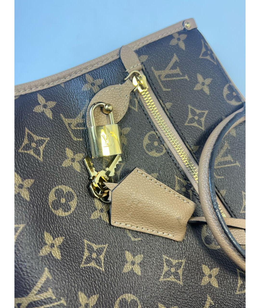 LOUIS VUITTON Коричневая сумка с короткими ручками, фото 8