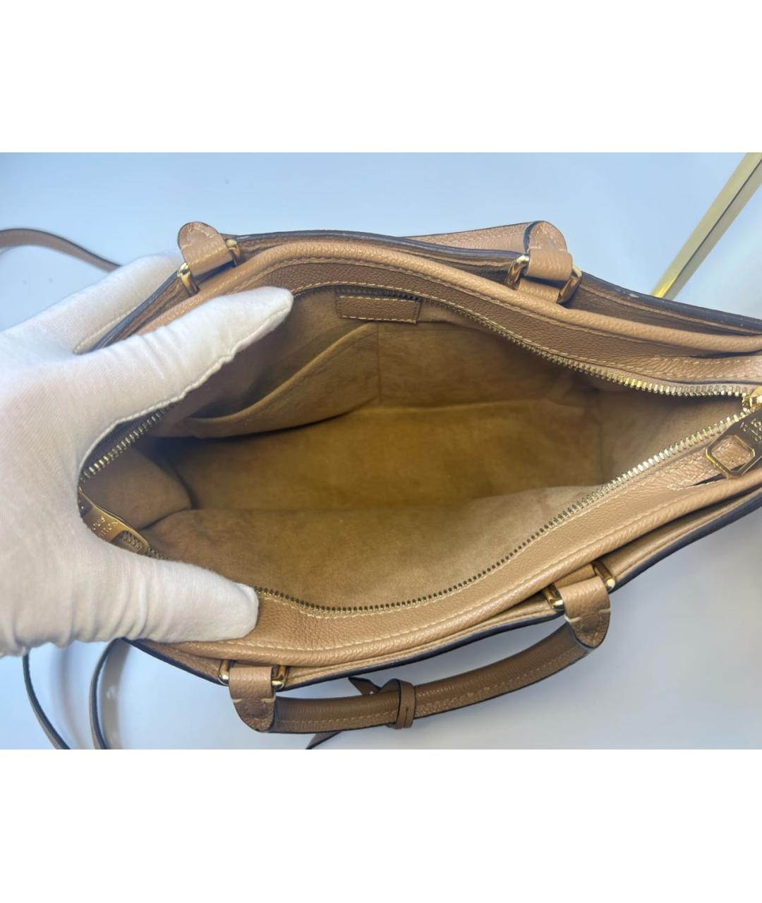 LOUIS VUITTON Коричневая сумка с короткими ручками, фото 5