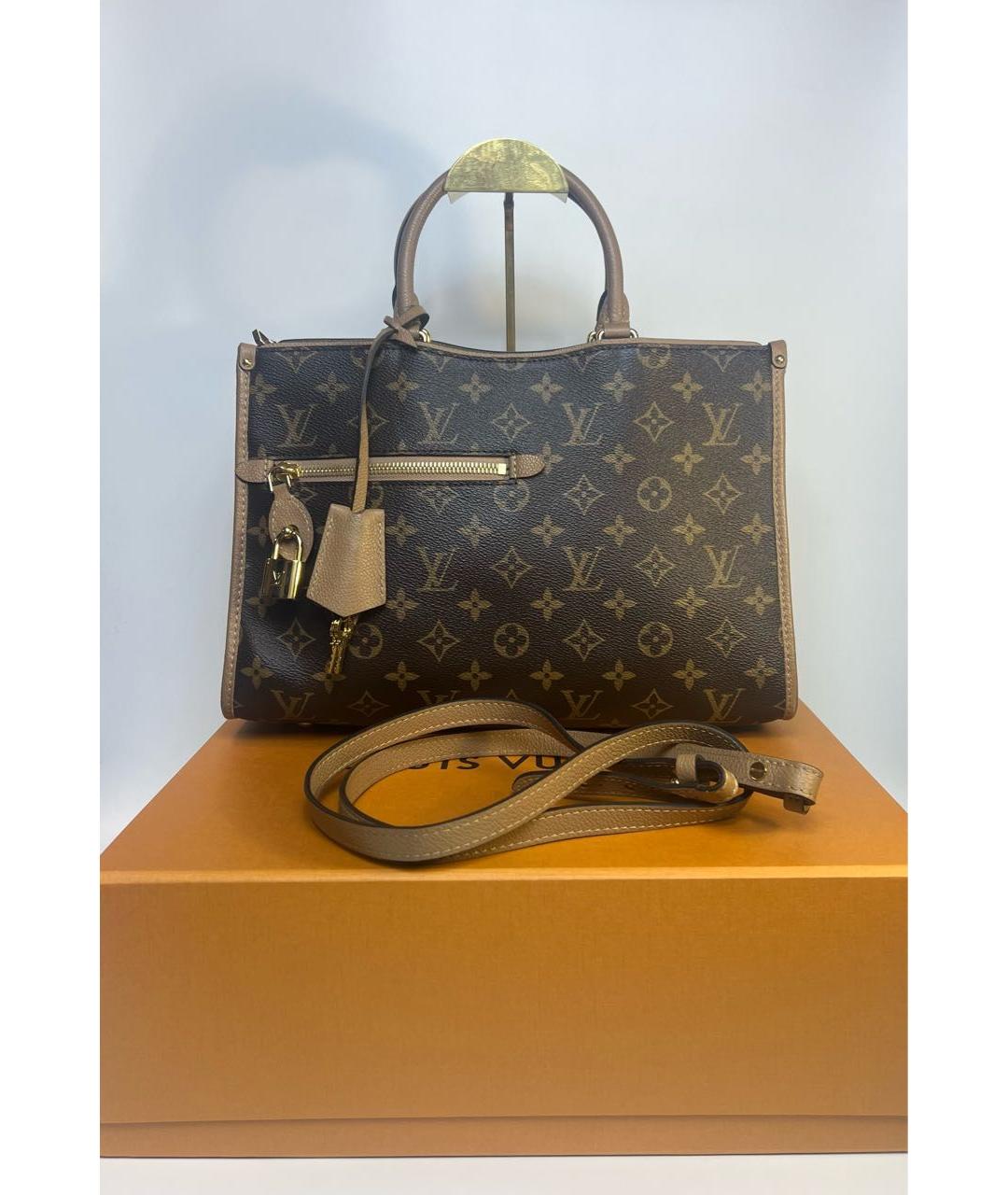 LOUIS VUITTON Коричневая сумка с короткими ручками, фото 9