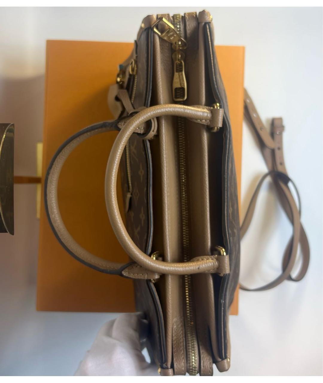 LOUIS VUITTON Коричневая сумка с короткими ручками, фото 2