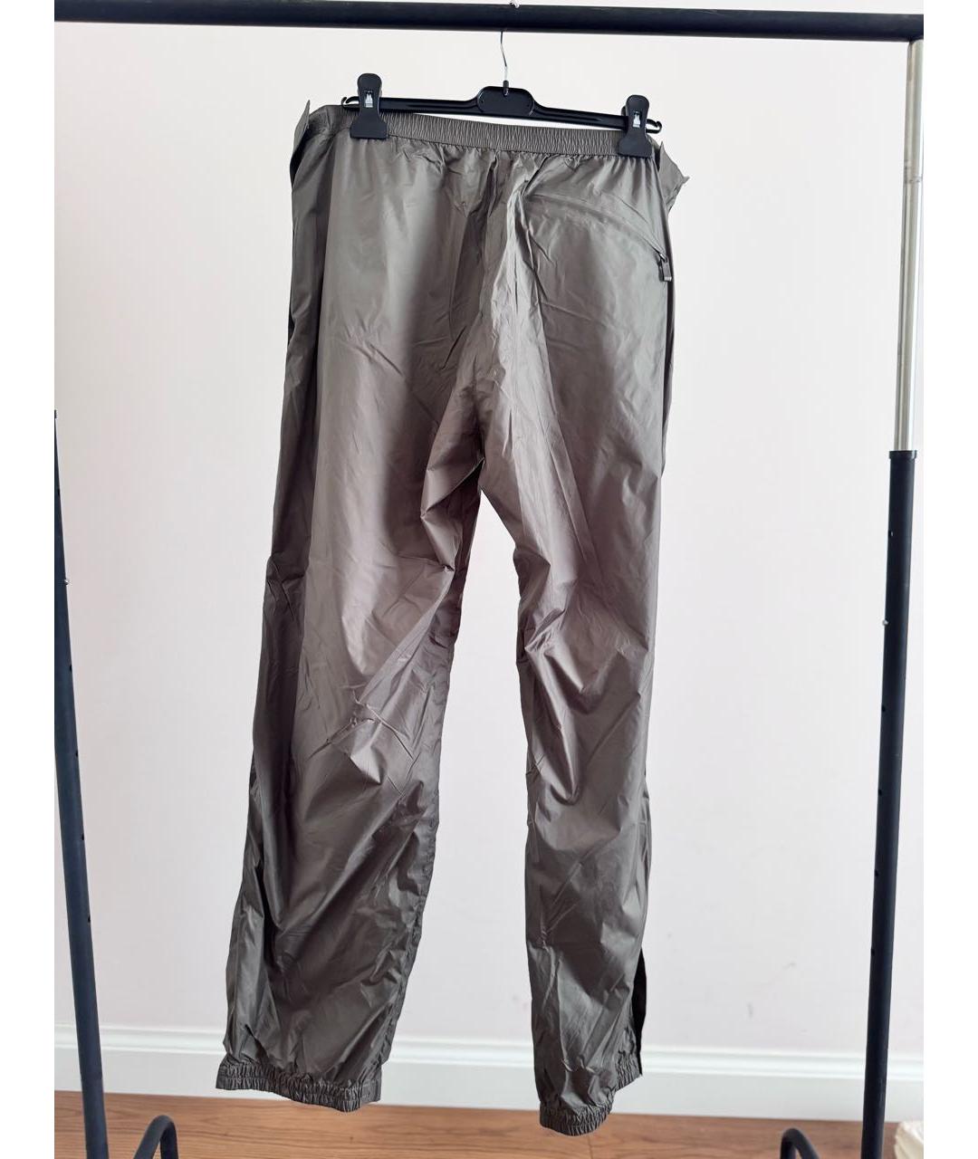 ZEGNA Хаки полиамидовые повседневные брюки, фото 2