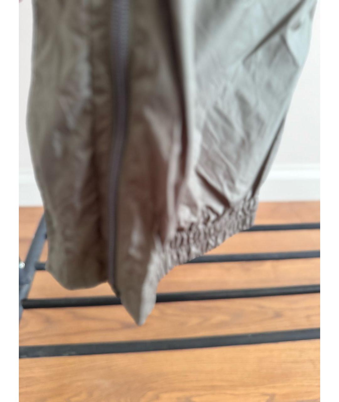 ZEGNA Хаки полиамидовые повседневные брюки, фото 5