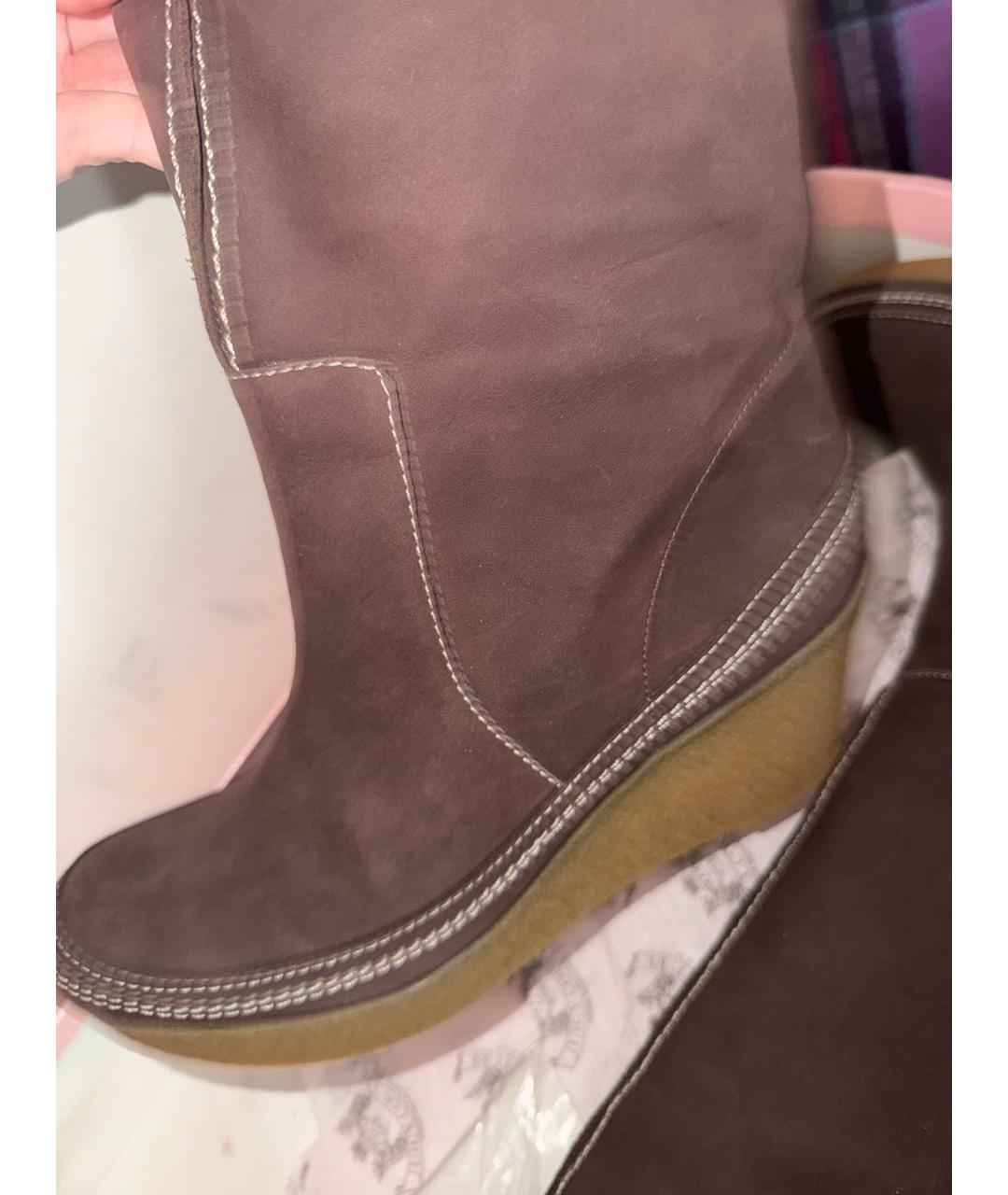 JUICY COUTURE Коричневые кожаные сапоги, фото 3
