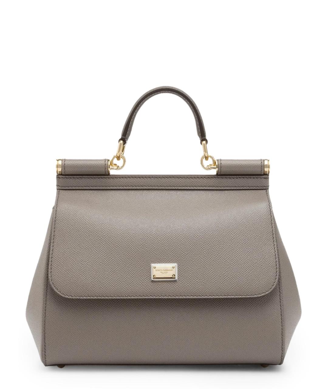 DOLCE&GABBANA Коричневая кожаная сумка через плечо, фото 1