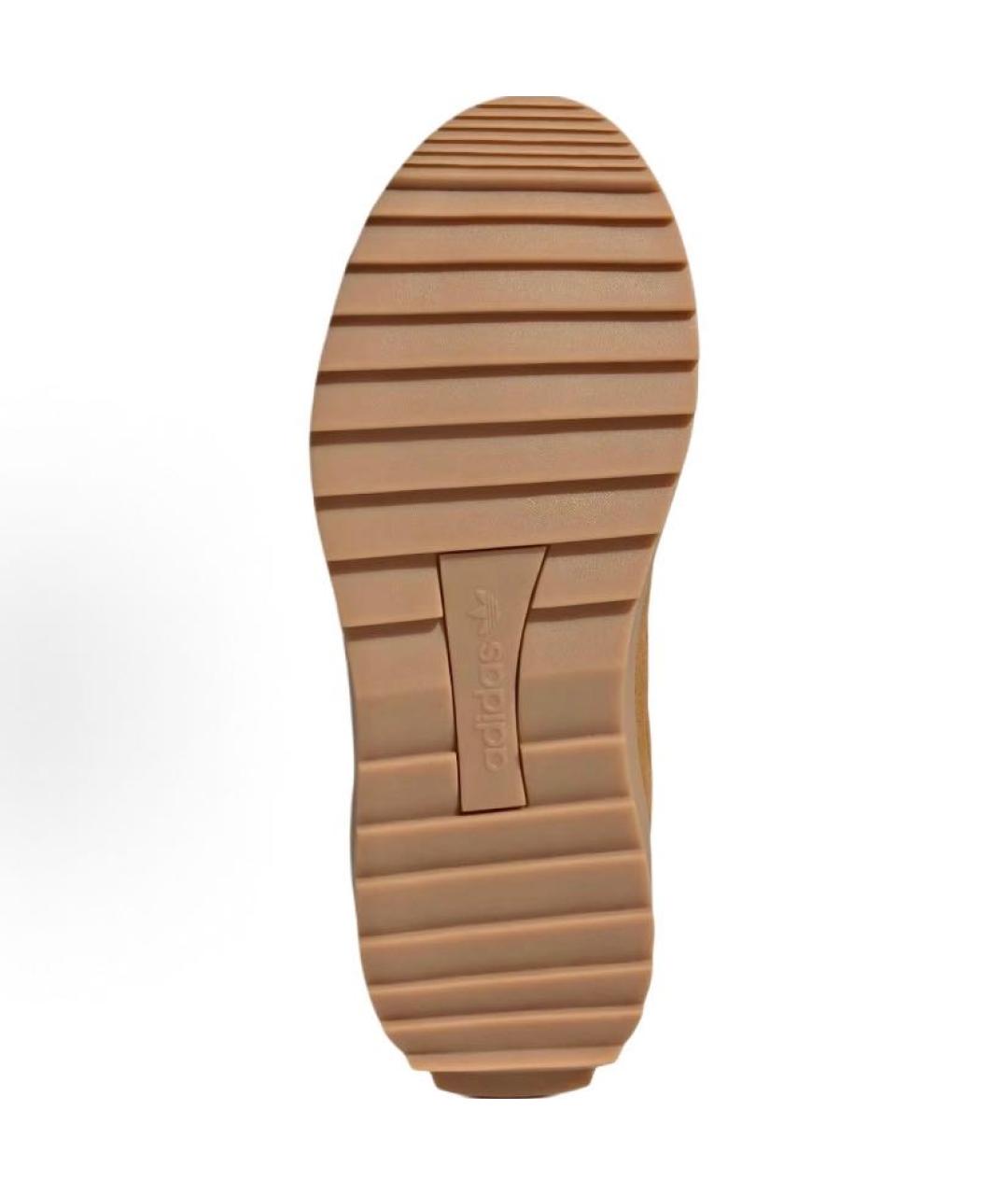 ADIDAS Бежевые замшевые высокие кроссовки / кеды, фото 6