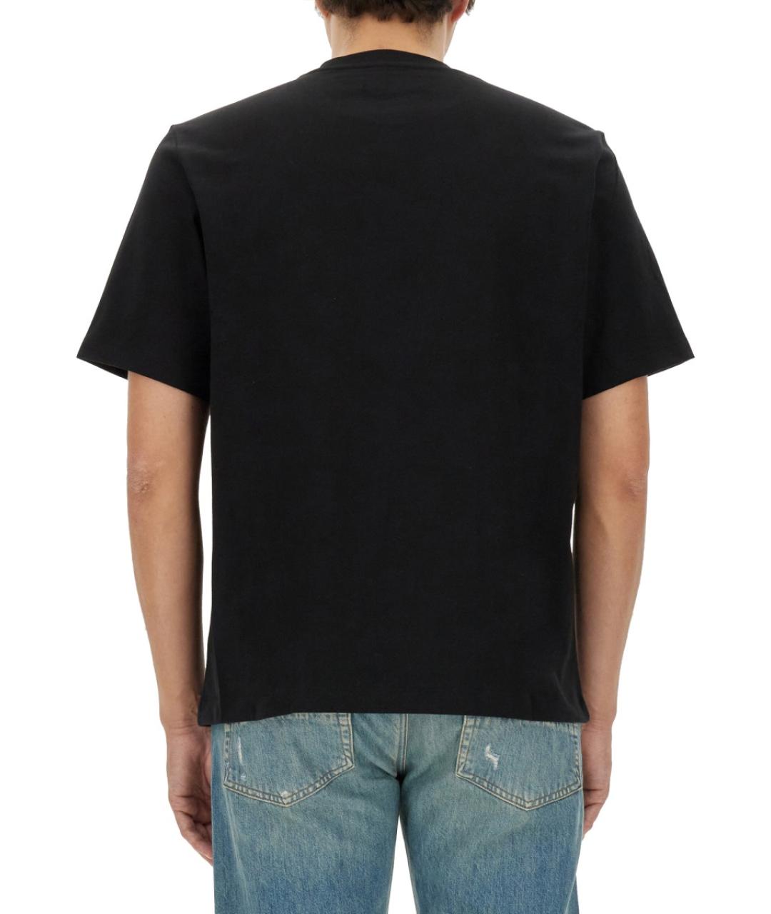 AMIRI Черная хлопковая футболка, фото 4