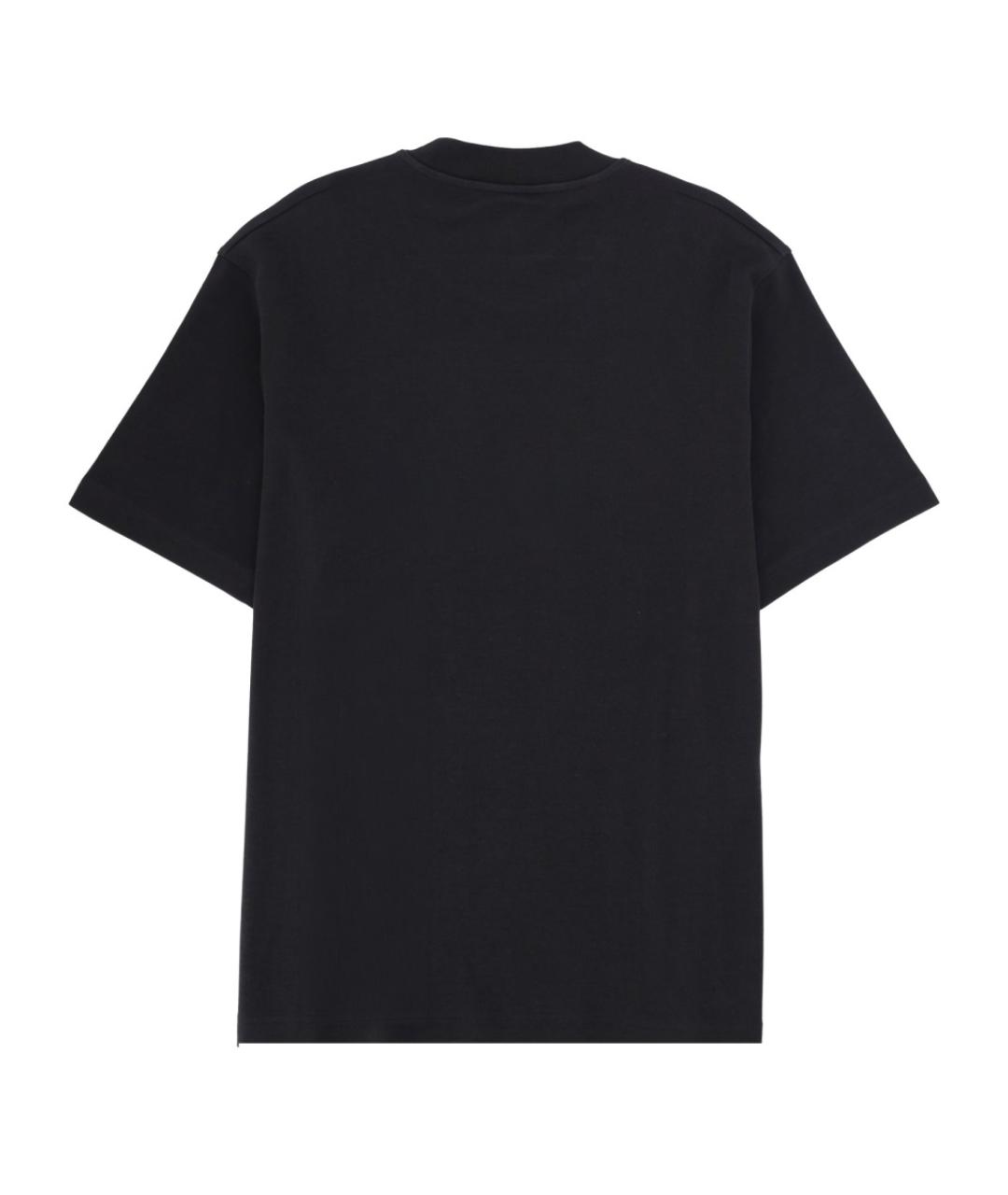 EMPORIO ARMANI Черная хлопковая футболка, фото 2