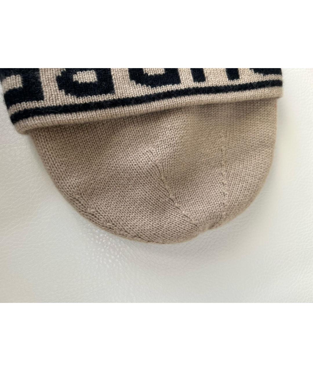 BURBERRY Бежевая кашемировая шапка, фото 6