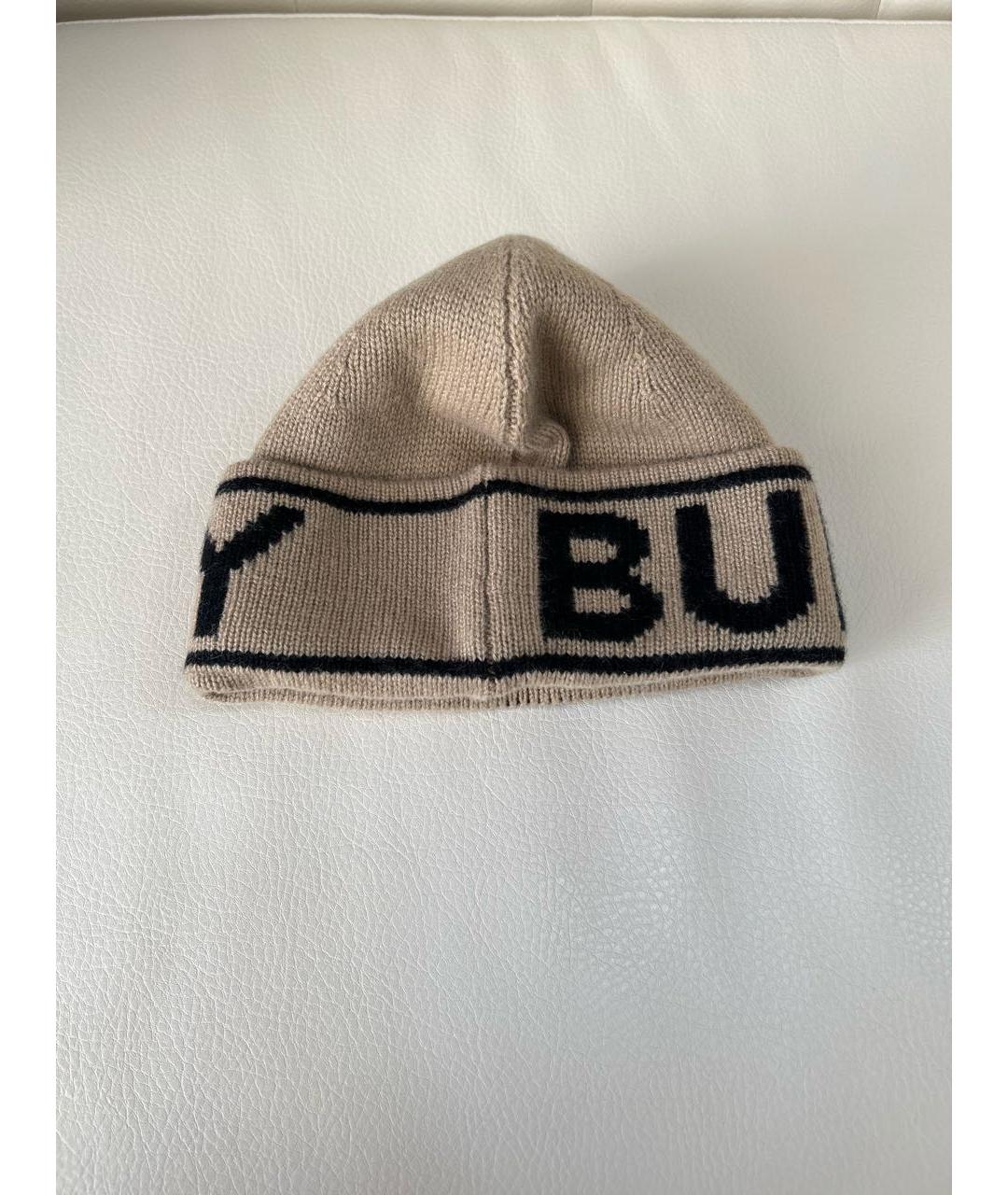 BURBERRY Бежевая кашемировая шапка, фото 2