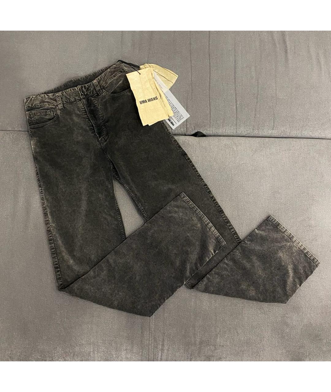 UMA WANG Серые прямые джинсы, фото 2