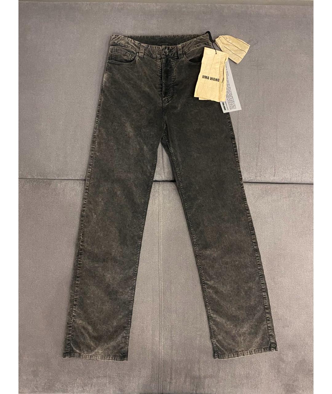 UMA WANG Серые прямые джинсы, фото 9