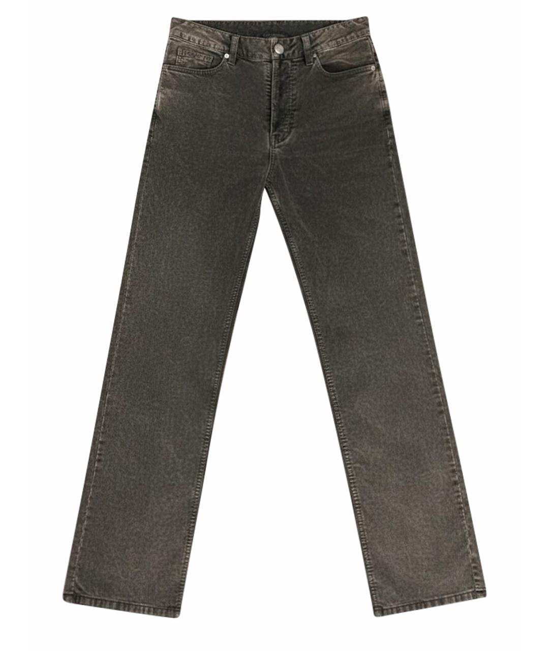 UMA WANG Серые прямые джинсы, фото 1