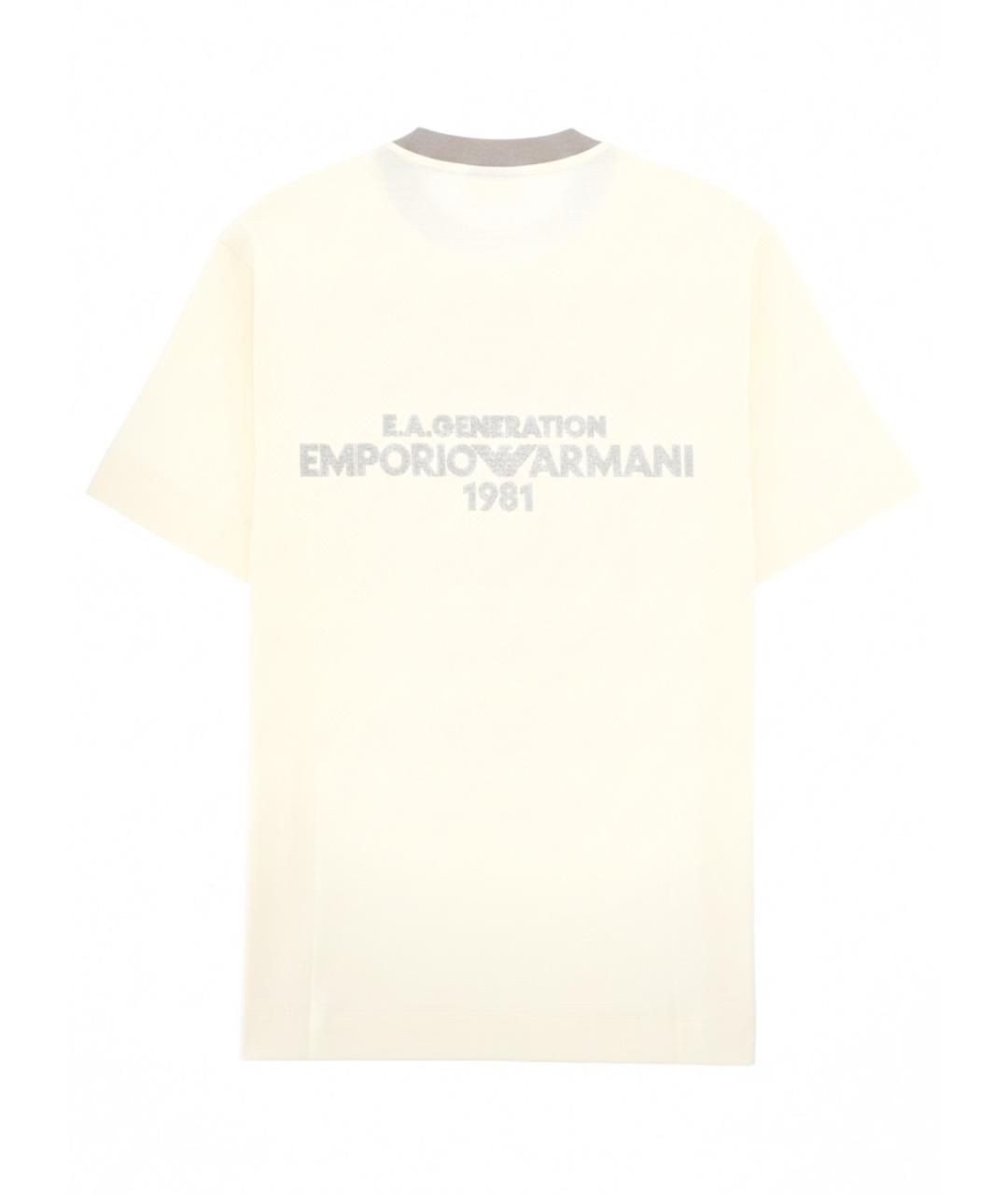 EMPORIO ARMANI Хлопковая футболка, фото 2