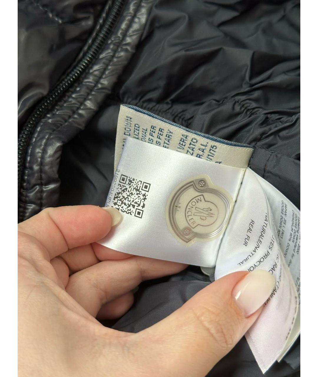 MONCLER KIDS Темно-синий синтетический комбинезон, фото 7