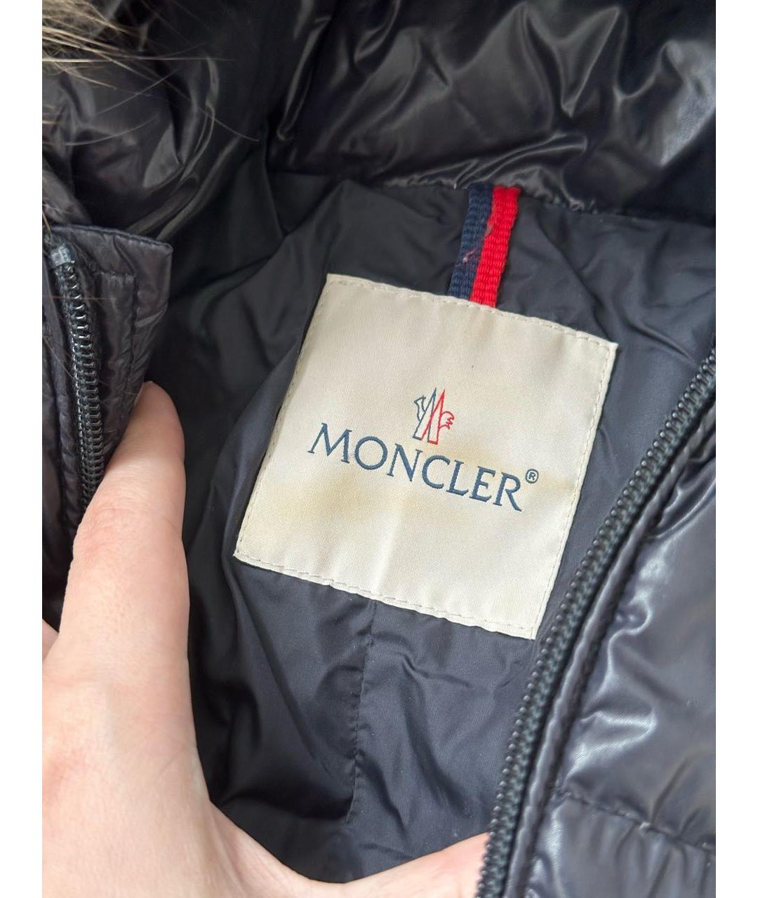 MONCLER KIDS Темно-синий синтетический комбинезон, фото 3