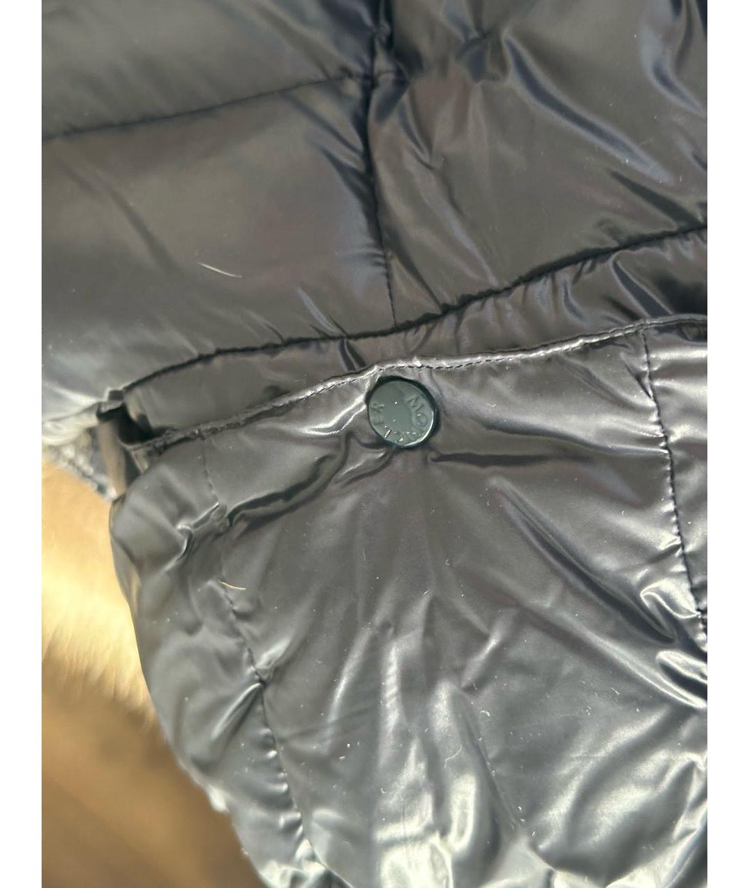 MONCLER KIDS Темно-синий синтетический комбинезон, фото 4